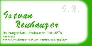 istvan neuhauzer business card